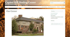 Desktop Screenshot of capitolhillhealingcenter.com